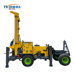Полностью гидравлическая буровая установка для бурения скважин на воду YKT-230 прицепного типа