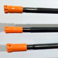 T45-Round46-T45 Bench drilling drill rod Flushing hole 17mm Wrench flat 38mm Extension rod