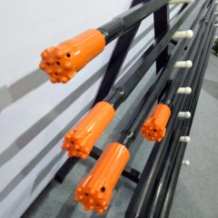 T45-Round46-T45 Bench drilling drill rod Flushing hole 17mm Wrench flat 38mm Extension rod