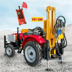 200 meters Tractor DTH Drilling Rig,water well drill rig Pneumatic drill rig