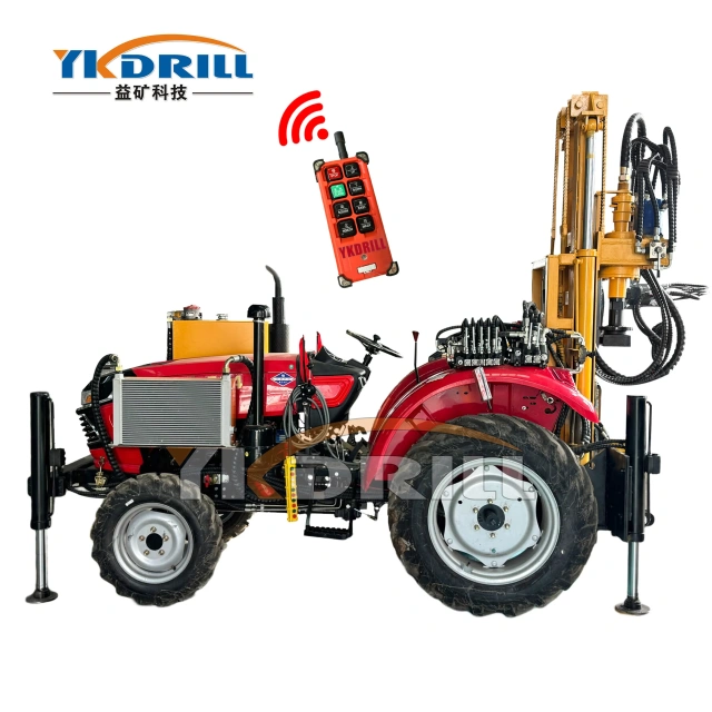 200 meters Tractor DTH Drilling Rig,water well drill rig Pneumatic drill rig