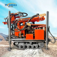 160m water well drilling rig hydraulic deep well drilling machine geological exploration drilling rig
