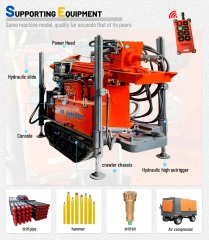 160m water well drilling rig hydraulic deep well drilling machine geological exploration drilling rig