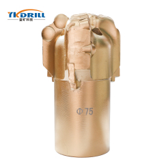 Φ75mm PDC Three wing Arc Angle coreless bit