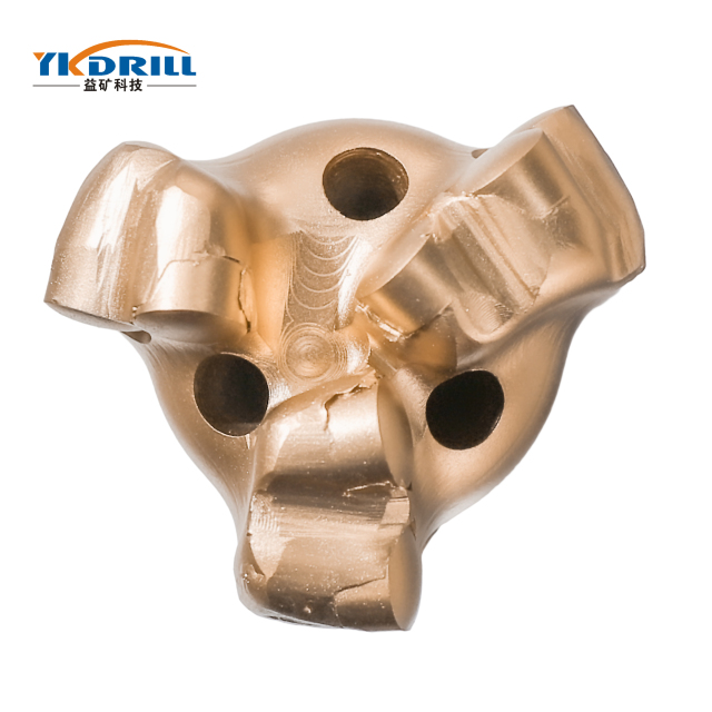 Φ75mm PDC Three wing Arc Angle coreless bit