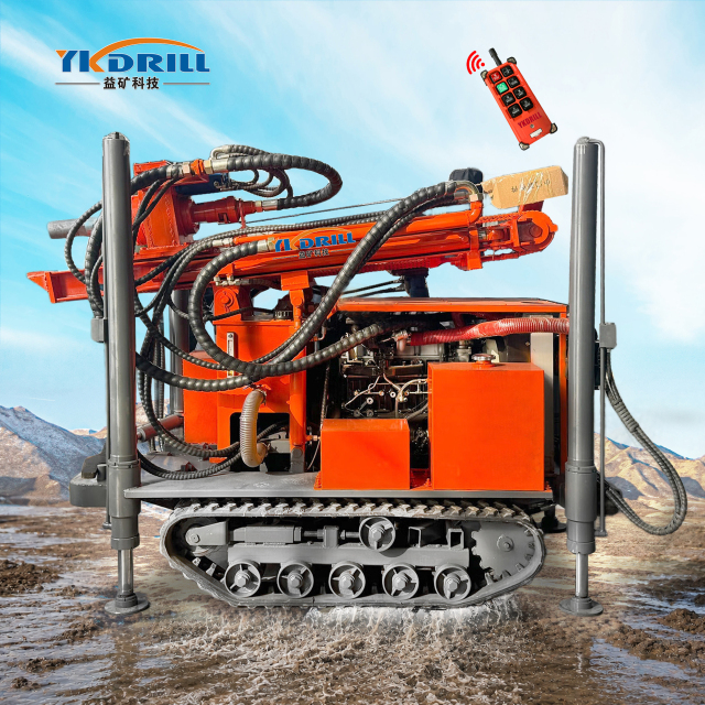 160m water well drilling rig hydraulic deep well drilling machine geological exploration drilling rig