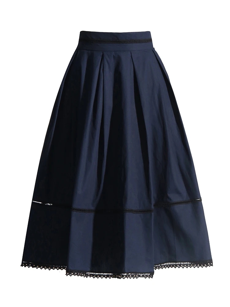 TWOTWINSTYLE Solid Minimalist Hollow Out Slimming Women Two Piece Set