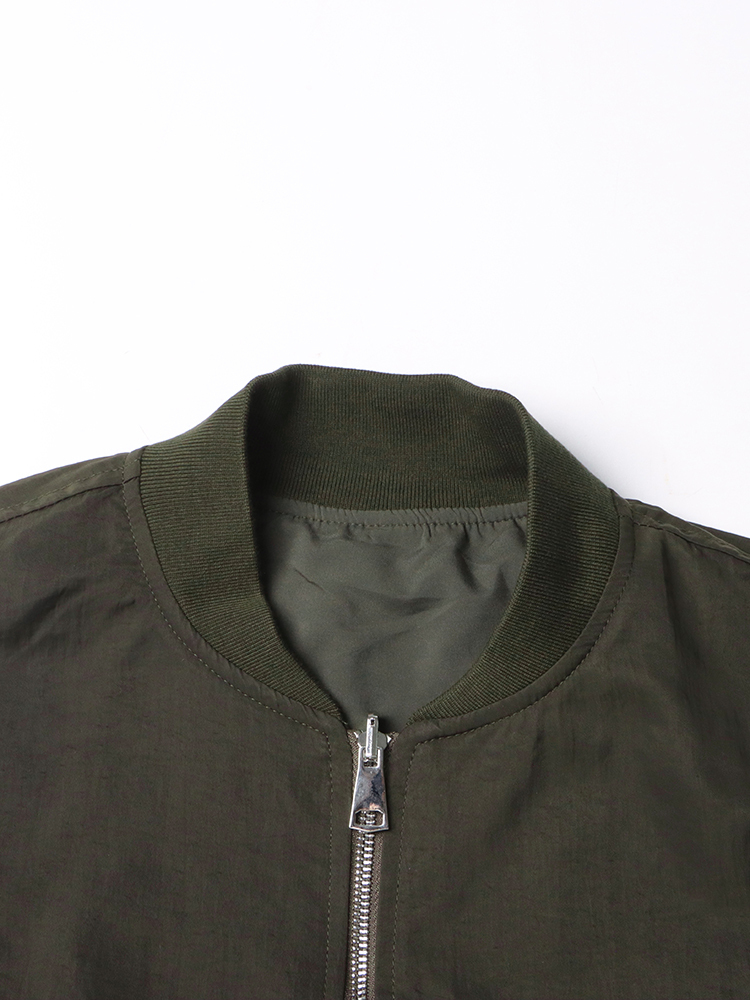 TWOTWINSTYLE For Women Stand Collar Long Sleeve Designer Streetwear Jacket