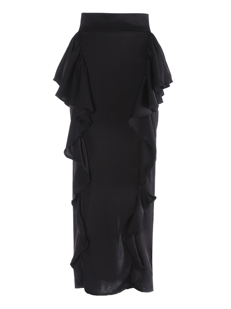 TWOTWINSTYLE Solid Slimming Spliced Folds Women Bodycon Dresses