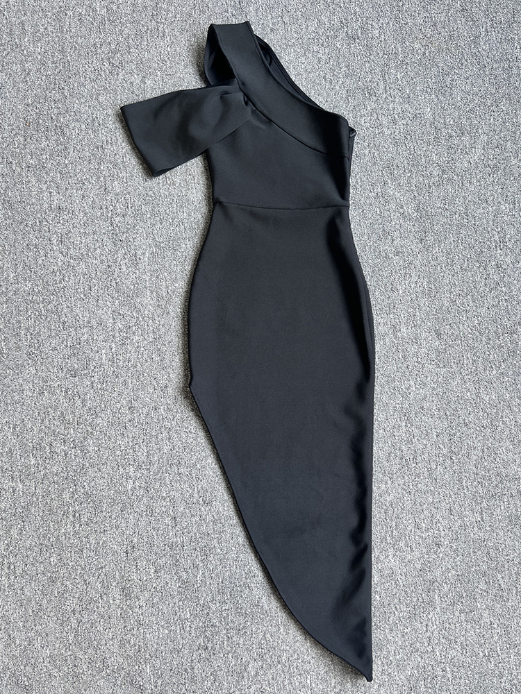 TWOTWINSTYLE Solid Slimming Bodycon Split Women Sexy Dresses