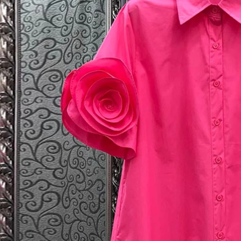 CHICEVER Patchwork Appliques Casual solid Blouses Female