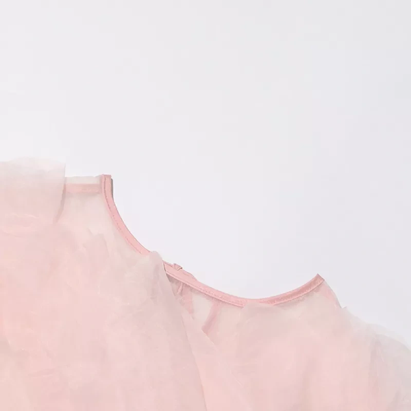 CHICEVER Patchwork Ruffles Solid Fashoin Loose Women Shirts Spliced Lace Up Tops