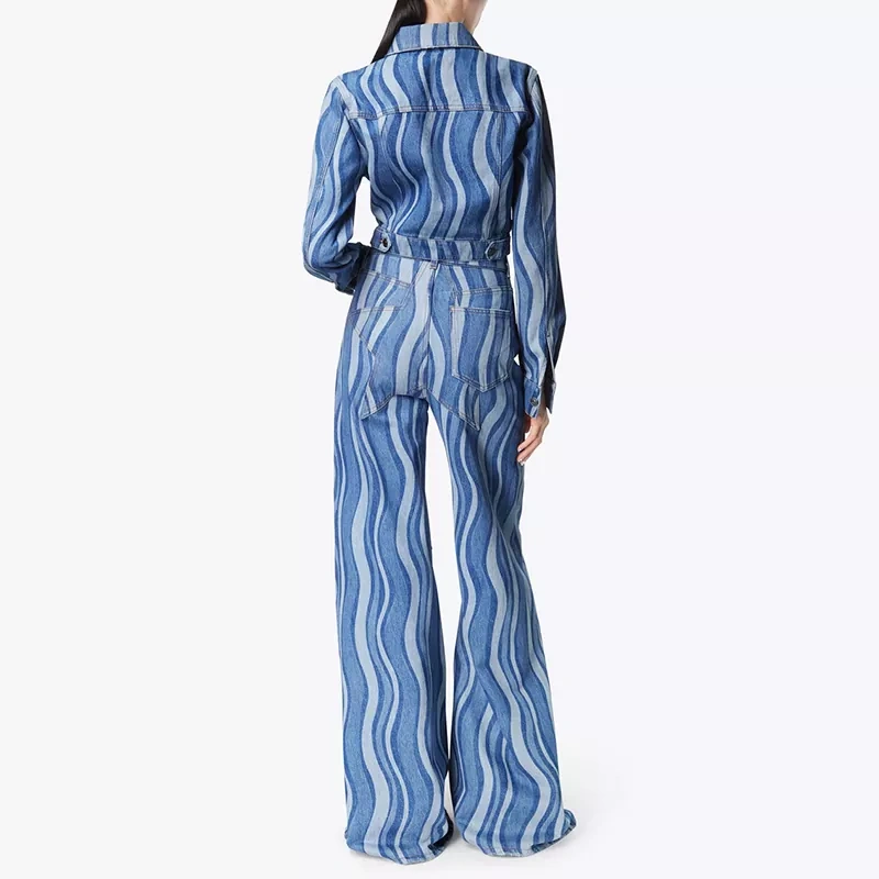 CHICEVER Hit Color Striped Casual Jacket For Women