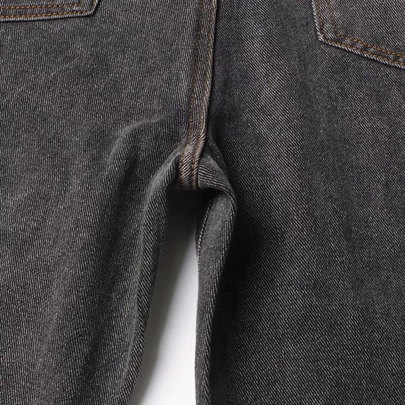CHICEVER Patchwork Button Fashion Loose Jeans For Women