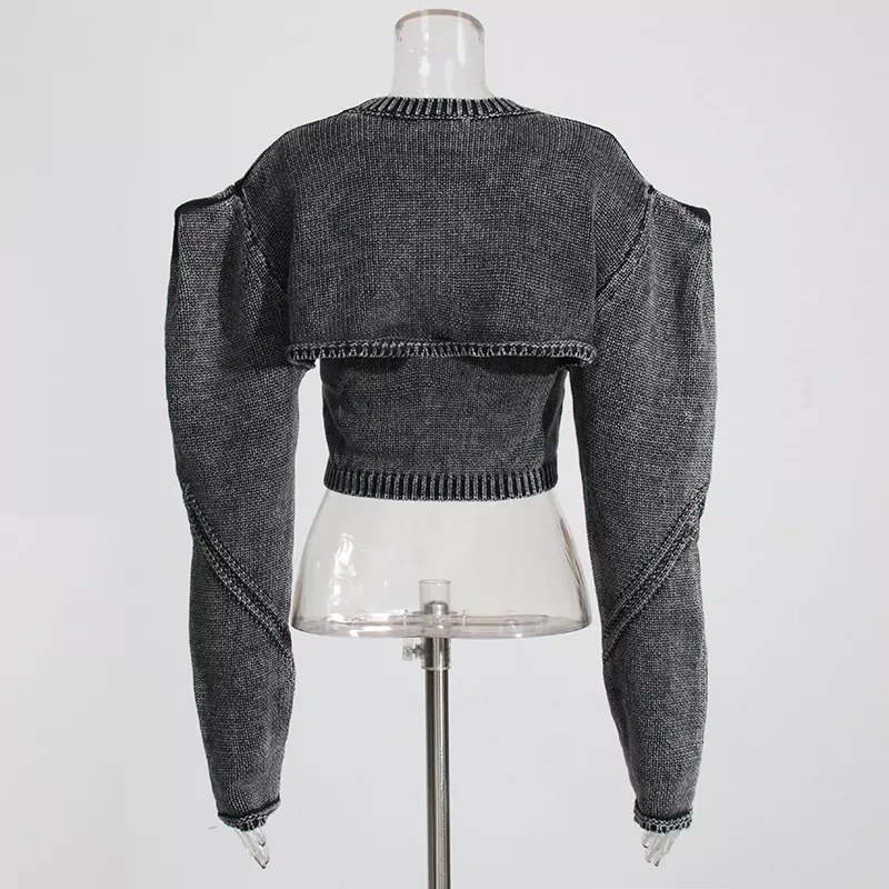 CHICEVER Knitted Solid Two Piece Sets For Women