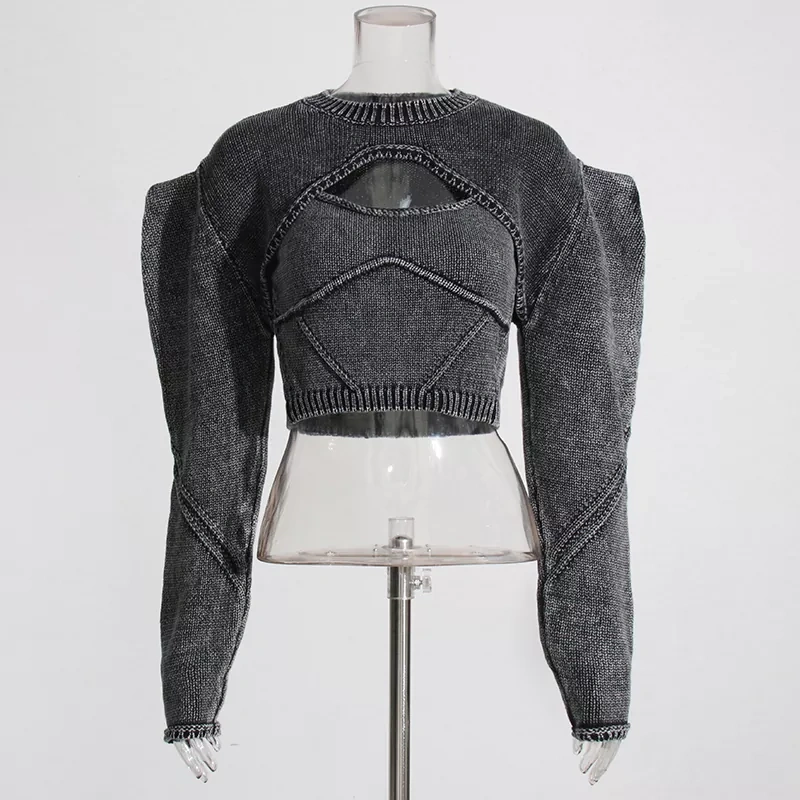 CHICEVER Knitted Solid Two Piece Sets For Women