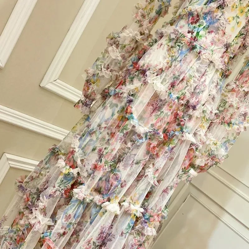 CHICEVER Elegant Print Midi Dresses