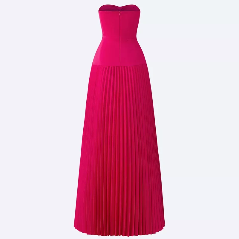 CHICEVER Temperament Strapless Dress For Women