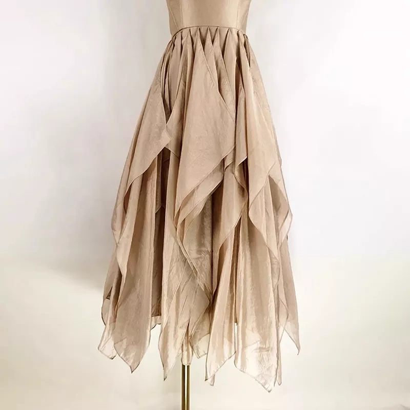 CHICEVER Suspender High Waisted Dress For Women