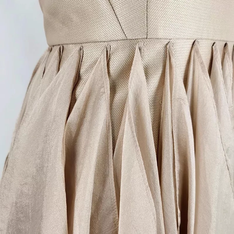 CHICEVER Suspender High Waisted Dress For Women