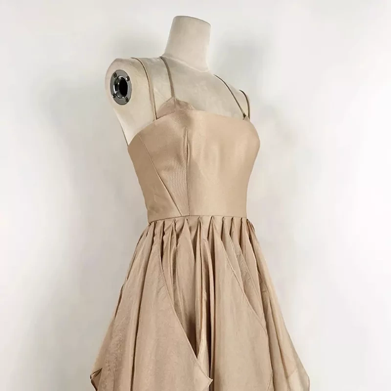 CHICEVER Suspender High Waisted Dress For Women