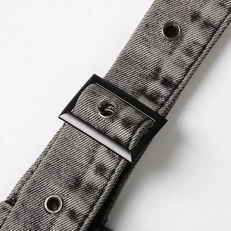 CHICEVER Streetwear Denim Jumpsuits