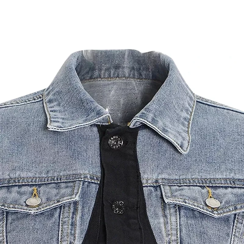 CHICEVER Patchwork Denim Jackets