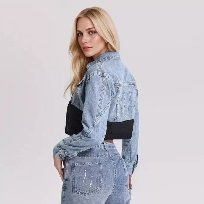 CHICEVER Patchwork Denim Jackets