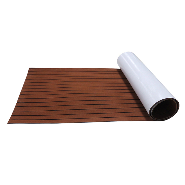 PE/EVA Foam Boat Flooring - Dark Brown Over Black