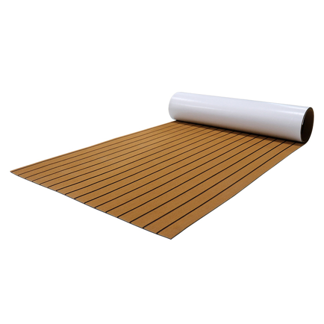 PE/EVA Foam Boat Flooring - Light Brown Over Black