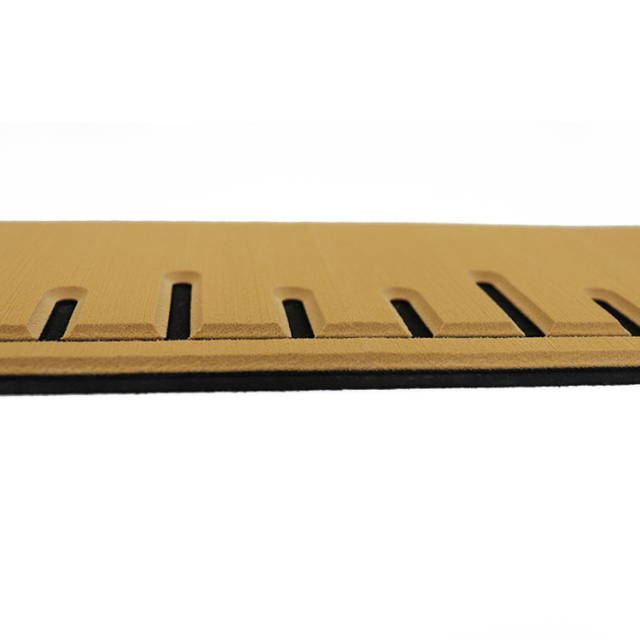 PE/EVA Foam Fish Ruler - Light Teak Over Black