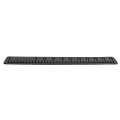 PE/EVA Foam Fish Ruler - Dark Grey Over Black