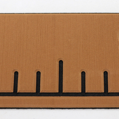 PE/EVA Foam Fish Ruler - Light Brown Over Black