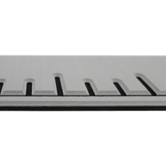 PE/EVA Foam Fish Ruler - Light Grey Over Black