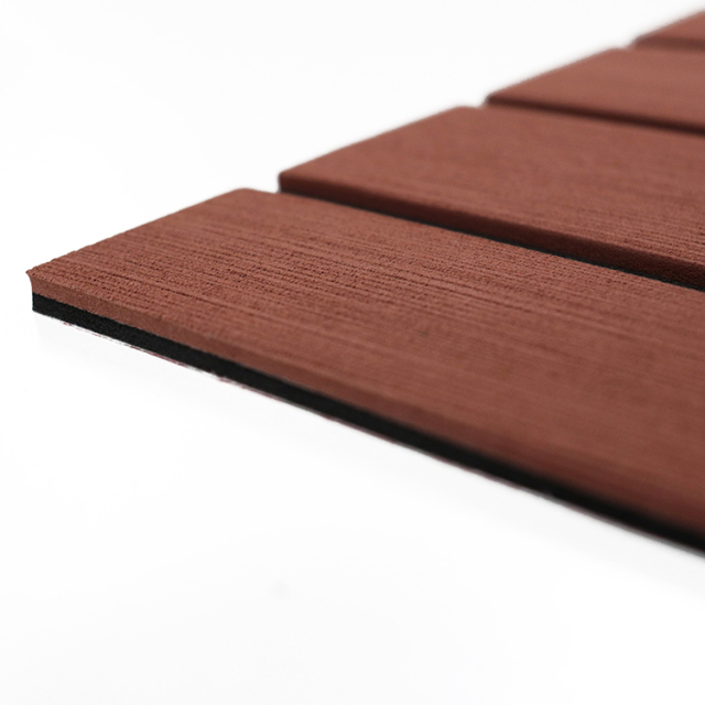 Boat Marine EVA Foam Faux Black +Brown lines teak decking mat