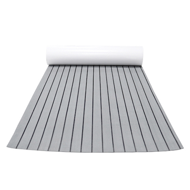 Melors Lighet Grey Top Black Lines Diamond Eva Foam Boat Decking With Adhesive