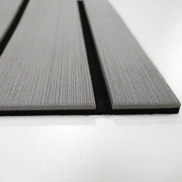 Melors Light Gray Top Black Lines Diamond Flooring for DIY boat floor