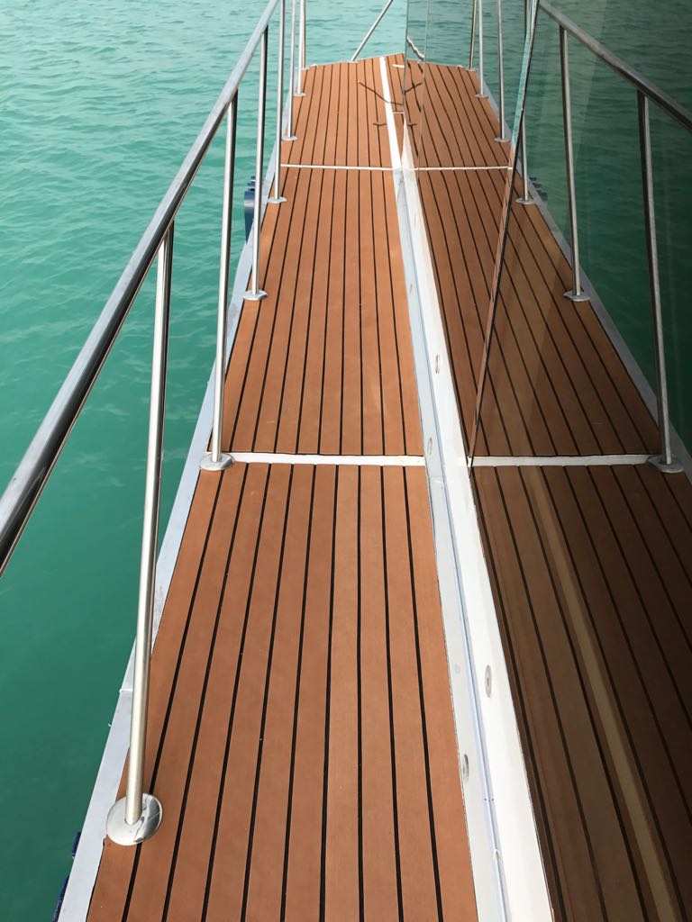 Customer Photos of Melors EVA Boat Flooring Installed on Various Boats