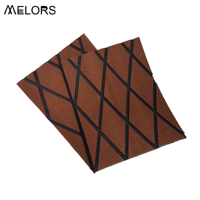 Melors High Quality Double Layer Marine PE/EVA Foam Faux Teak Skateboard Decking Sheet for Boat