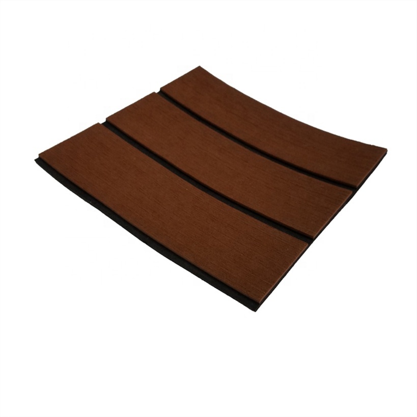 Waterproof Self-Adhesive Boat Flooring Sheets, Faux Teak Marine Decking