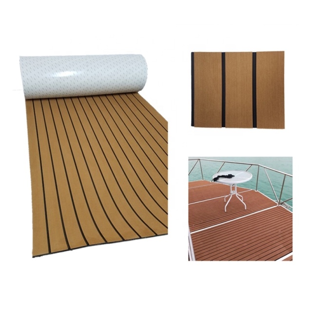 Melors EVA Foam Faux Teak Marine Non Skid Mat EVA Traction Sheet