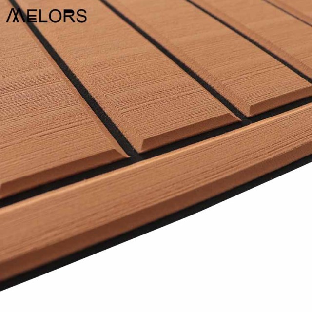 Melors Anti Slip CNC Grooved Brushed EVA Marine Foam Sheet For Boat Deck Pad