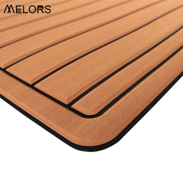 Melors Anti Slip CNC Grooved Brushed EVA Marine Foam Sheet For Boat Deck Pad