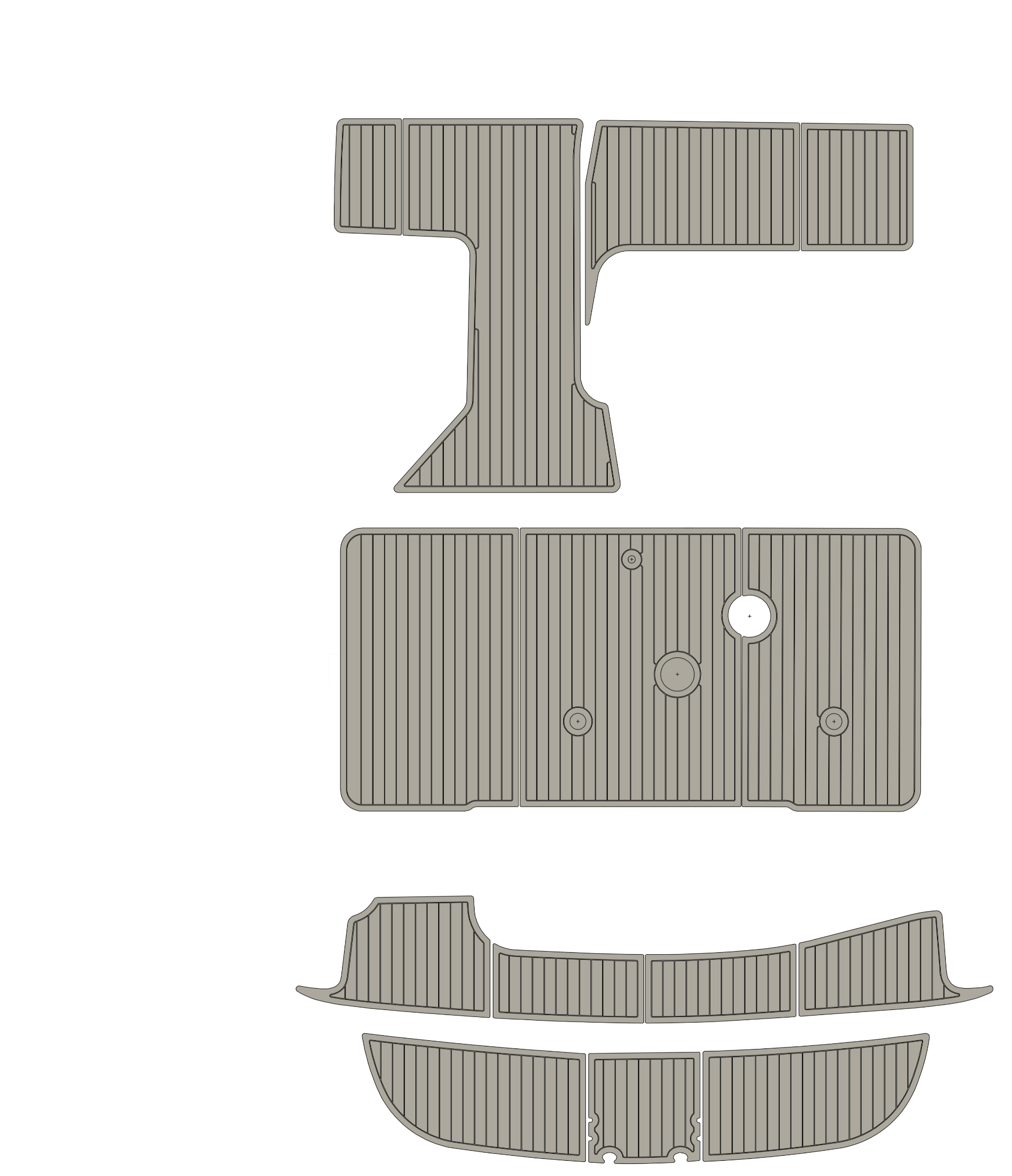 Melors Custom Self Adhesive EVA Foam Sheet Marine Decking Kayak Yacht Boat Floor Mats Customized Marine Sheet