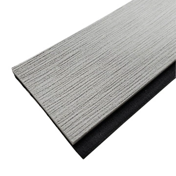 Light Grey & Black Marine EVA Faux Teak Strip