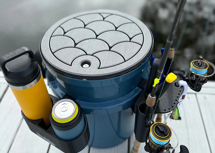 EVA marine deck pad factory-direct, custom fit for buckets and decks