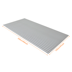 Foam flooring boat providing a cushioned, slip-resistant surface for decks.