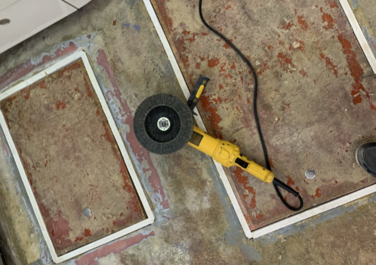 EVA Marine Flooring Application on Boat Deck, Simple Installation with No Tools, Offering Durability, Waterproofing, and Anti-Slip Protection.