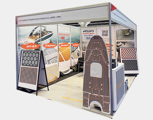 Melors showcases boat flooring globally, connecting with clients worldwide.