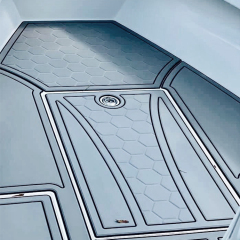 UV-resistant custom EVA foam boat decking with CNC-cut patterns.